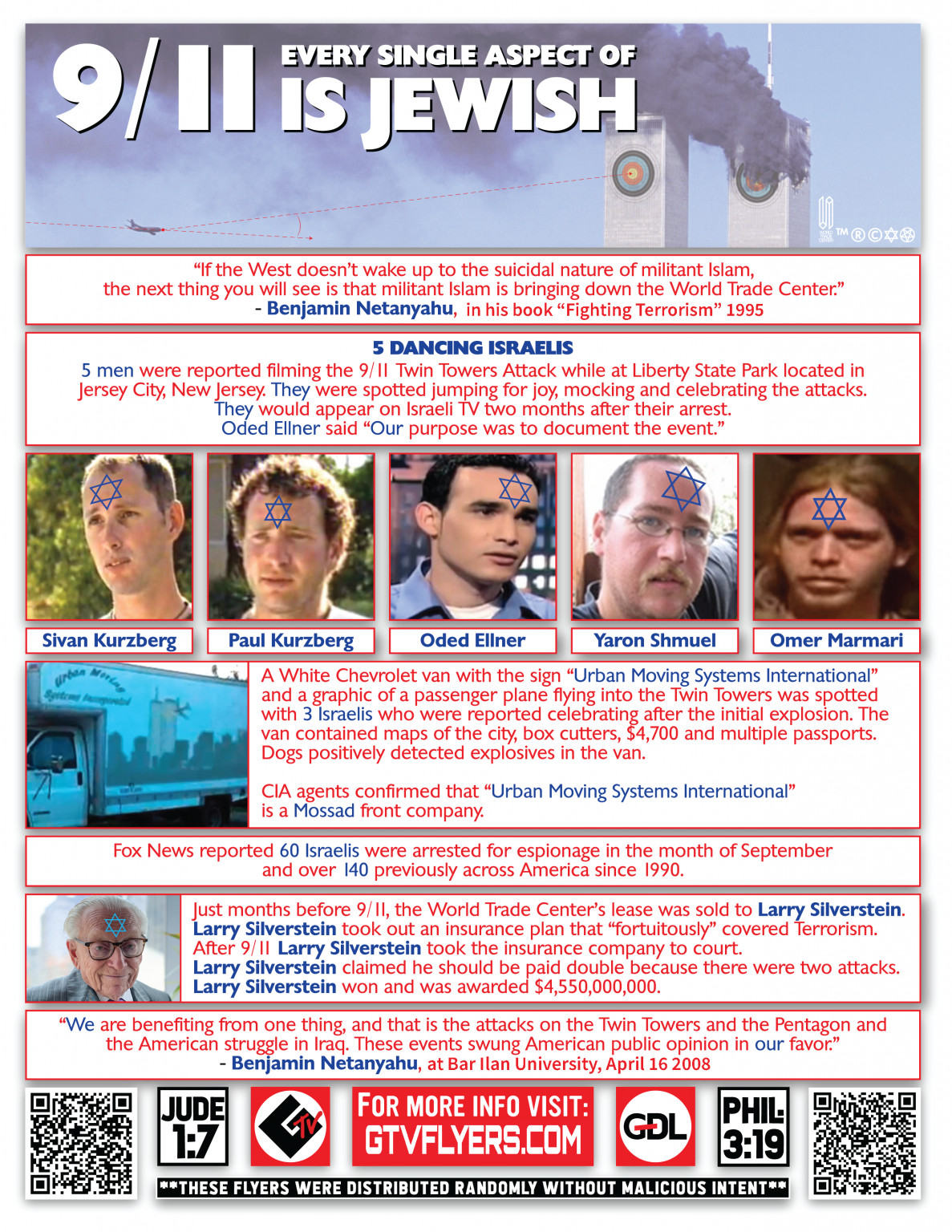 Every single aspect of 9 11 is jewish gtv flyers