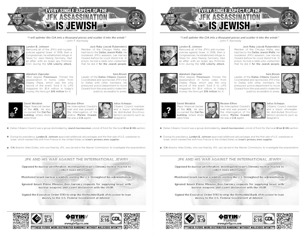 Every Single Aspect of the JFK Assassination is Jewish